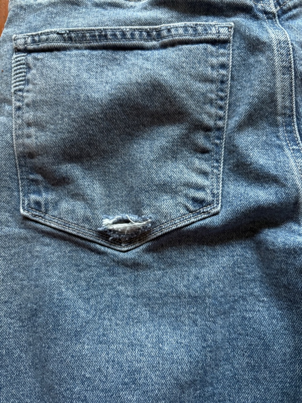 Paige Sasha Petite Wide Leg Jeans Size 29, Distressed, 99% Cotton, High Waist - Picture 8 of 13